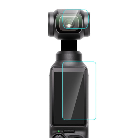 Lente de vidrio PULUZ 9H 2.5D HD Protector de templado + película de pantalla para DJI Osmo Pocket 3 (transparente) — imagen…