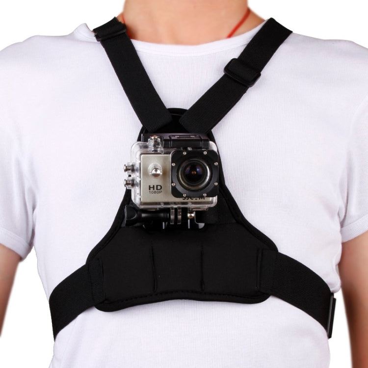 GP26-D Cinturón de pecho DV para hombros deportivos especiales para GoPro Hero12 Black / Hero11/10/9/8/7/6/5, Insta360 Ace /…