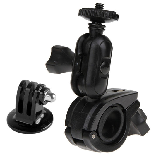 Soporte de manillar para bicicleta y motocicleta con rotación de 360 grados, con tornillo y adaptador de trípode para cámara…