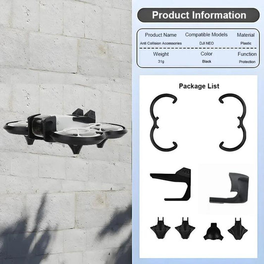 Anillo protector anticolisión para hélices para DJI Neo (negro) — imagen 2