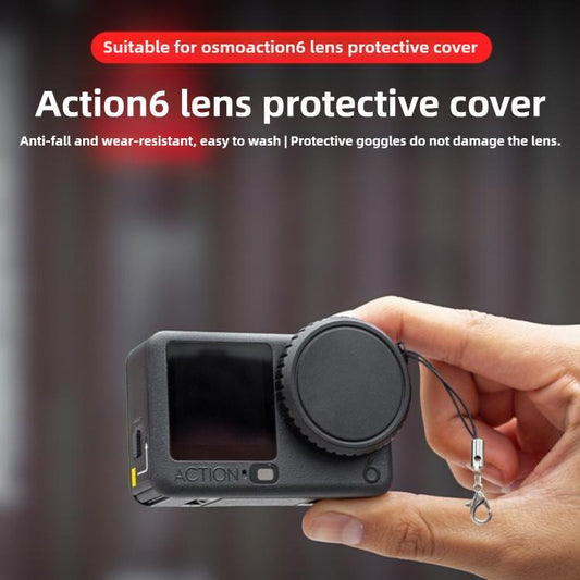 Tapa de lente de silicona suave a prueba de polvo y caídas para DJI Osmo Action 6 — imagen 2