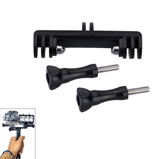 Soporte doble con adaptador de montaje de tornillo para GoPro Hero11 Black/HERO10 Black/9 Black/8 Black/7/6/5/5 Session/4 Se…