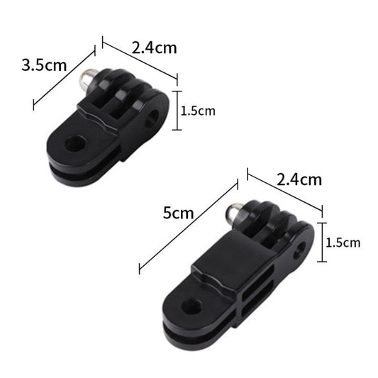 TELESIN Adaptador corto de diferente dirección Brazo de ajuste del adaptador de tornillo para GoPro HERO11 Black / HERO9 Bla…