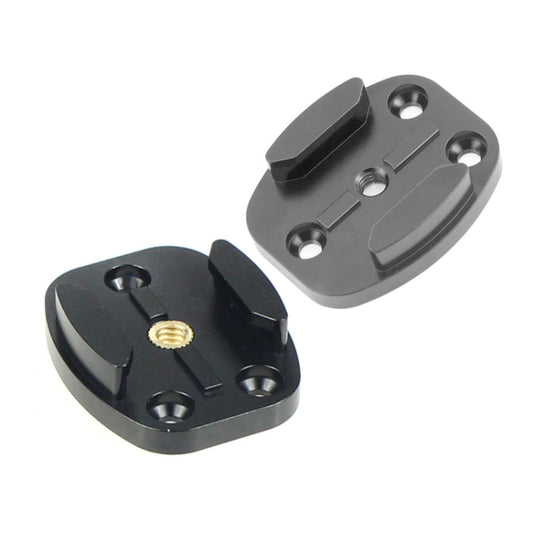 Base de montaje de trípode 4 hoyos de liberación rápida de aluminio para cámara deportiva, color: negro para DJI Osmo Action…