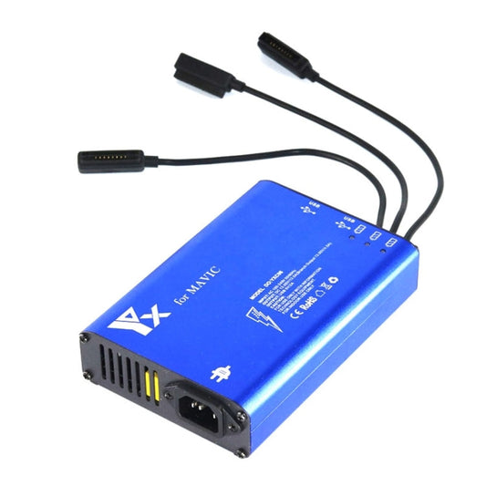 Hub Aleación de aluminio 5 en 1 Cargador de controlador de batería inteligente, Tipo de enchufe: Enchufe de EE. UU para DJI……