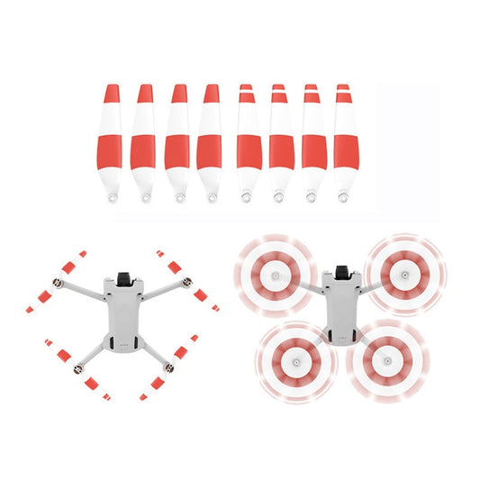 Hélices de ala de bajo 8 PCS 6030F ruido colorido de doble cara, Color: Rojo blanco para DJI Mini 3 Pro — imagen 2