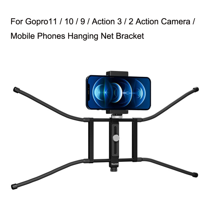 Soporte de red TELESIN TE-FM-001 Cámara de acción colgante para Gopro HERO11 Black / HERO10 Black / HERO9 Black / Action 3 /…