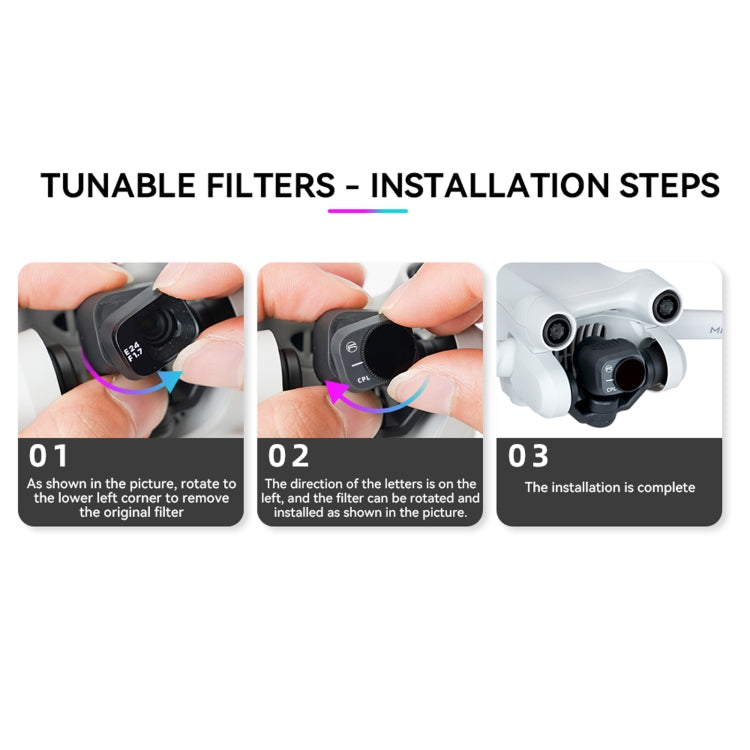 Filtros RCSTQ PL Dron Accesorios ND64/PL para DJI Mini 3 Pro — imagen 7