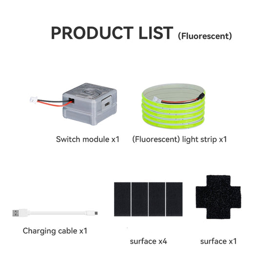 RCSTQ tira de luz emisora de luz tira de luz de advertencia de vuelo nocturno para DJI Avata (fluorescente) — imagen 2