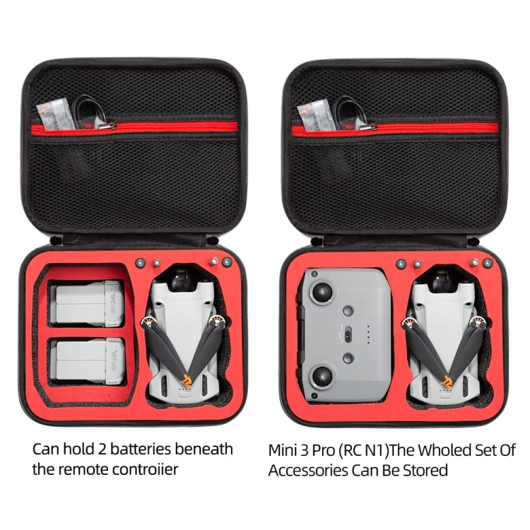 Kit Bag Dron Bolsa de almacenamiento portátil para DJI Mini 3 Pro (negro) — imagen 7