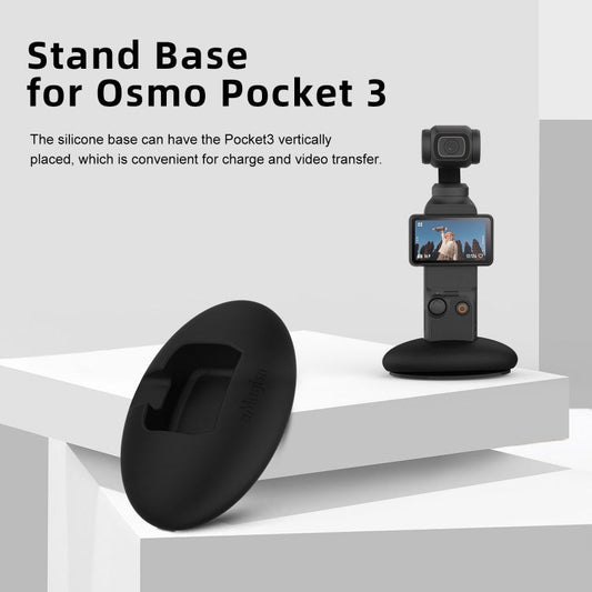 Base de silicona de escritorio aMagisn Accesorios para cámaras deportivas de auto para DJI Osmo Pocket 3 (Base + pegamento d…