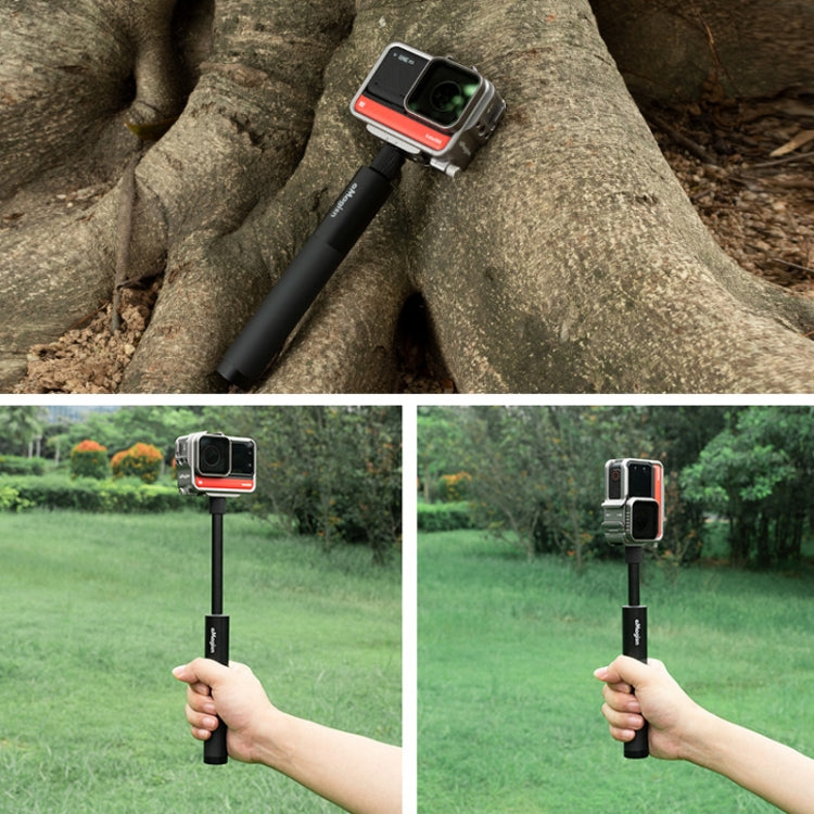 AMagisn Accesorios para cámaras deportivas con palo selfie recto invisible de 70 cm, especificación: varilla + 1/4 de vuelta…