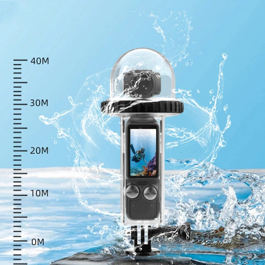 Funda BRDRC impermeable de 40 m de profundidad Cubierta de carcasa de buceo para DJI Osmo Pocket 3 (mango negro) — imagen 2