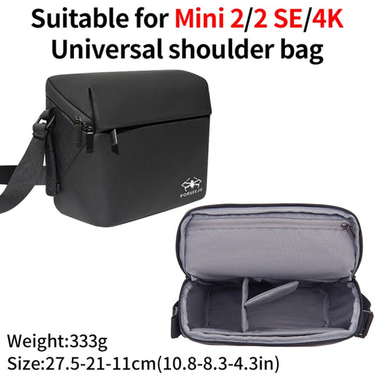 Bolso bandolera impermeable portátil para DJI Mini 4K / Mini 2 SE (negro) para DJI DJI Mini 4K, DJI Mini 2 SE — imagen 2