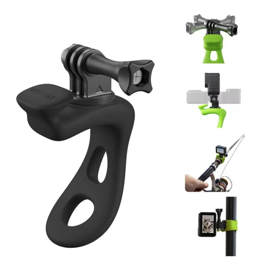 Soporte flexible ajustable de silicona para cámara de acción TELESIN para GoPro HERO / Insta360 / Action Camera (naranja) —…