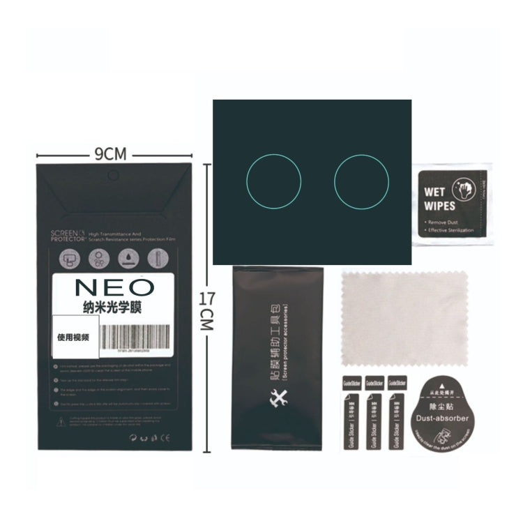 Paquete de película CQT 2 piezas/ nano para lente, a prueba de explosiones, antiarañazos, mica protectora HD para DJI Neo —…