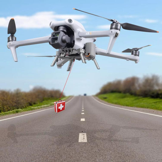 Dron YX Airdrop System Lanzador recargable Carga 500 g para DJI Air 3S (gris) — imagen 2