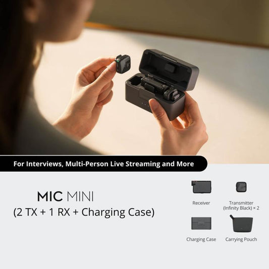 Mic Mini Original (2 TX + 1 RX + estuche de carga) para DJI Mini — imagen 2