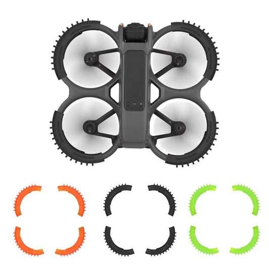 Anillos de parachoques de protección BRDRC 4 de paleta para DJI Avata 2 (naranja) — imagen 2