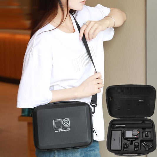 Bolsa de almacenamiento BKANO para cámara deportiva /4/5 Pro, funda protectora portátil para DJI Osmo Action 3 (negra) — ima…