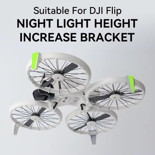 Soporte de refuerzo luminoso, plegable y desmontable, resistente a caídas y arañazos, 1 par de trípodes + adhesivo para DJI……