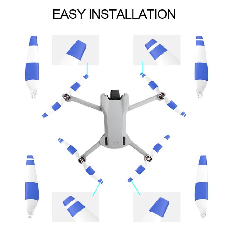 Juego de 8 hélices 6030F de bajo ruido para dron, con destornilladores, color plateado para DJI Mini 3 — imagen 8