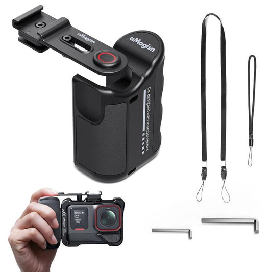 Kit de agarre aMagisn Xplorer para vlogging callejero, compatible con cámaras de acción Insta360, Action y GoPro Hero Serie…