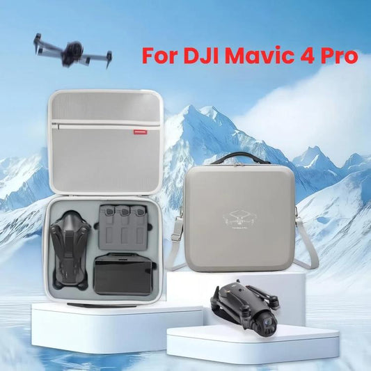 Estuche de transporte duradero de PU para DJI Mavic 4 Pro (negro) — imagen 2