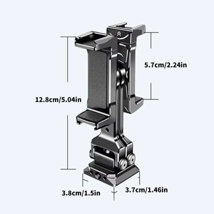 Soporte para teleprompter con dos soportes para teléfono y base Arca-Swiss, compatible con estabilizadores para transmisión……