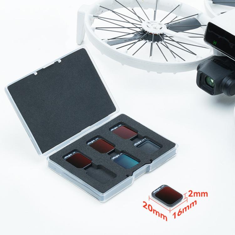 Lentes Accesorios para con filtro aMagisn, especificaciones: ND8+ND16+ND32+ND64 para DJI Flip — imagen 10