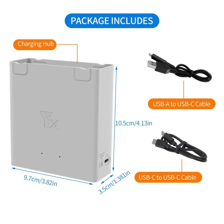 Batería de doble Estación de mantenimiento inteligente para cargador de canal YX para DJI Avata 2 (gris) — imagen 7