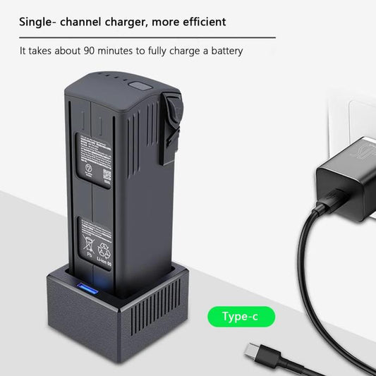 Baterías de drones Cargador rápido USB-C de un solo canal, concentrador de carga para para DJI Mavic 3 Pro — imagen 2