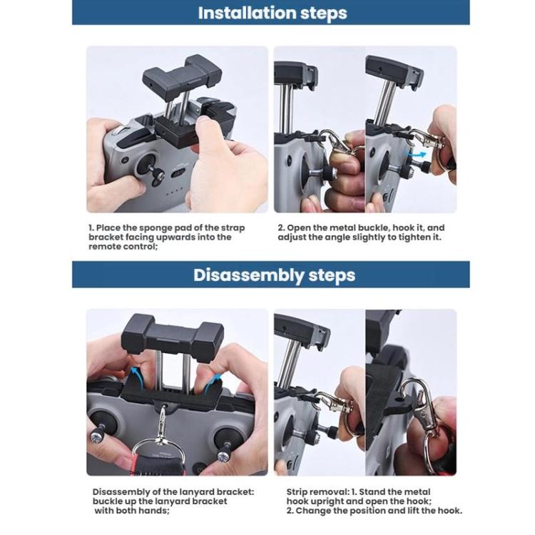 Cordón ensanchado para control remoto / / / BRDRC para DJI Mavic 3 / Mini 4 Pro / Air 3 y más (borde rojo) para DJI DJI Mavi…