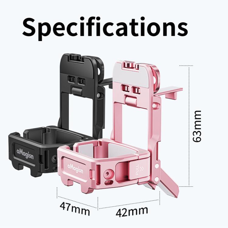 Marco de extensión aMagisn Mantis, soporte magnético para vlogs con manos libres (rosa) — imagen 17