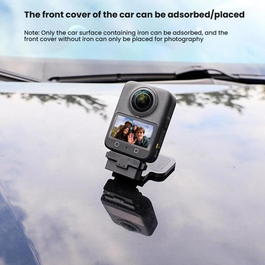 Base magnética de liberación rápida para cámara, soporte de escritorio portátil para DJI Osmo 360 / Osmo Action (negro) para…