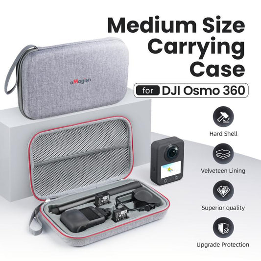 Estuche de almacenamiento mediano aMagisn, bolsa organizadora duradera con bandeja interior desmontable para DJI Osmo 360 (g…