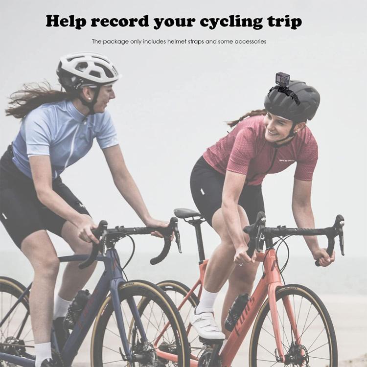 Soporte Universal para cámara de casco de bicicleta, correa ajustable para cascos ventilados/esqueleto, compatible con GoPro…