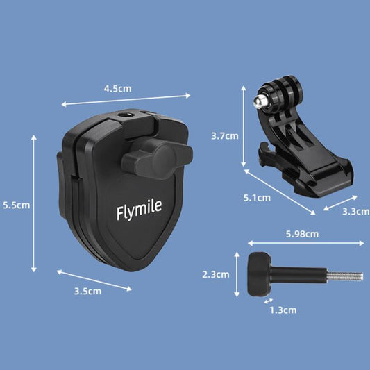 Soporte para cámara de acción Flymile para parabrisas de motocicleta para DJI Osmo Action 5 (ZZ10477) — imagen 2