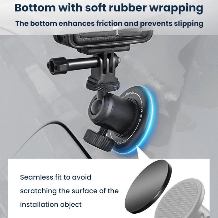 Soporte magnético de escritorio Flymile para DJI Osmo Action 5 (negro) — imagen 5