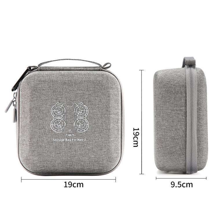 Estuche rígido compacto y portátil para dron 2 con clip metálico para DJI Neo (gris) — imagen 8
