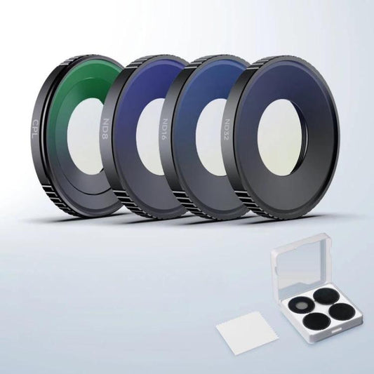 Kit de filtros 4 en 1 para cámara : filtros de lente CPL/ND8/ND16/ND32 para DJI Osmo Action 6 — imagen 2
