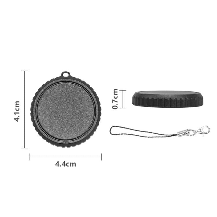 Tapa protectora de silicona resistente a arañazos para lente para DJI Osmo Action 6 (negra) — imagen 6