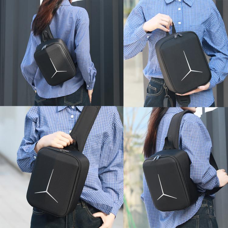 Bolsa organizadora portátil de pecho, resistente al agua, de carcasa rígida, suave al tacto para DJI Neo (negra) — imagen 7