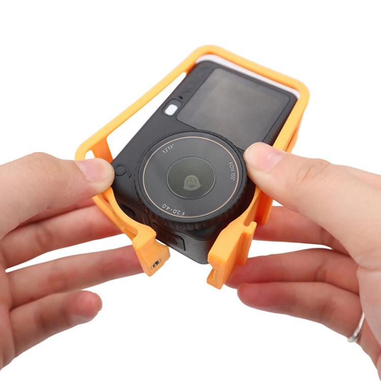 Jaula para cámara, marco protector anticaídas y a prueba de golpes para DJI Osmo Action 6 (negro) — imagen 5