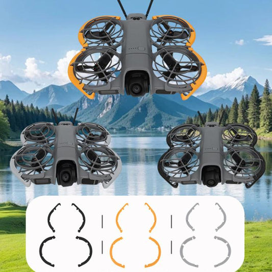 Juego de 4 fundas protectoras para fuselaje y palas anticolisión para DJI Neo (negro) — imagen 2