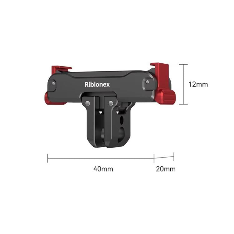 Adaptador de liberación rápida magnético de doble cara Ribionex para DJI Osmo Action 6 (negro) — imagen 7