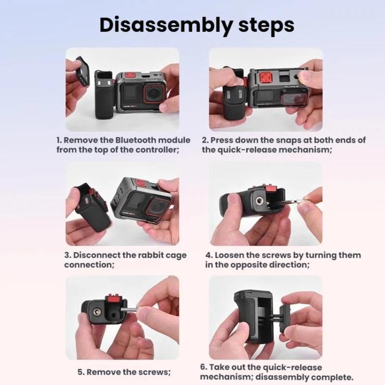 Base magnética de liberación rápida para DJI Osmo Action 5 (negro) — imagen 13