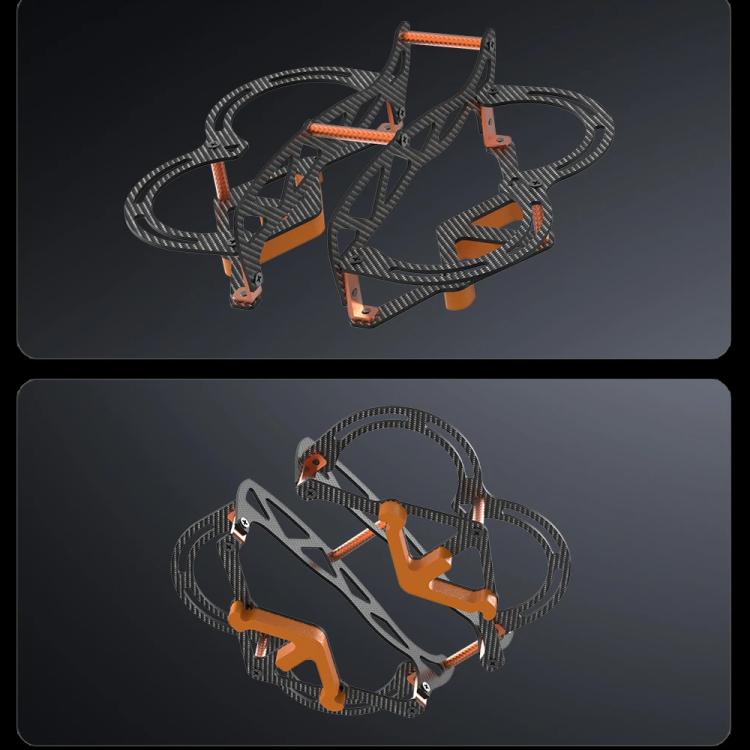 RCSTQ, protección anticolisión de fibra de carbono completa, parachoques protector para DJI Neo (naranja) — imagen 11
