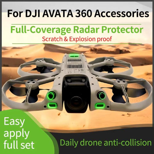 Lente 360 Radar y Fish-Eye Protector de Nano Protector de Sensor Antiarañazos para DJI Avata — imagen 2