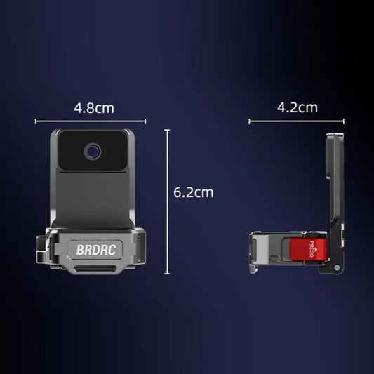 Base adaptadora magnética multifuncional BRDRC para DJI Osmo Pocket 3 (Titanio) — imagen 2